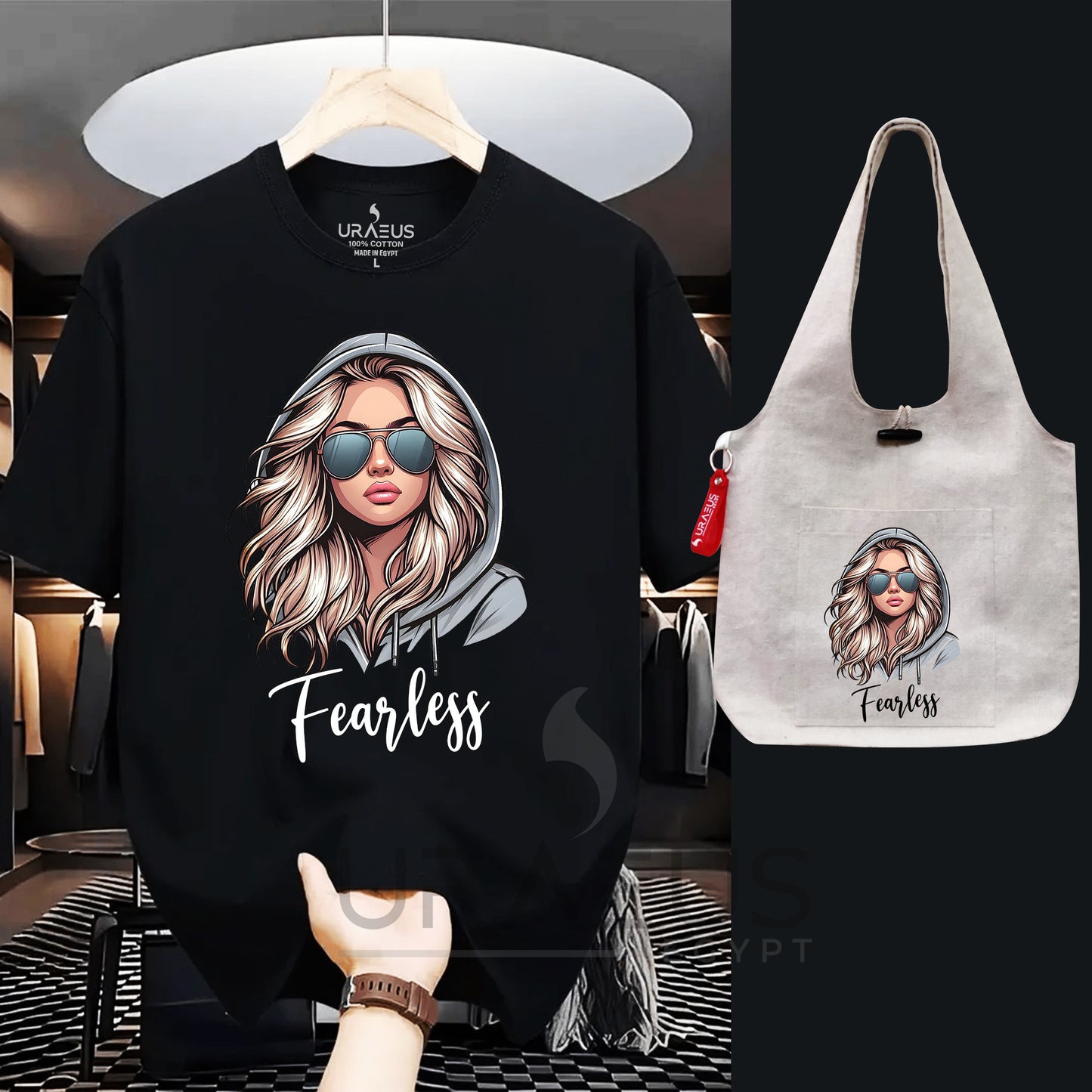 " Fearless Girl " Matchy Tee/Bag Bundle.