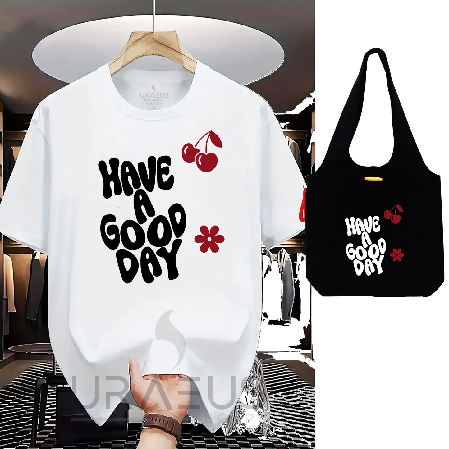 " Have A Good day " Matchy Tee/Bag Bundle