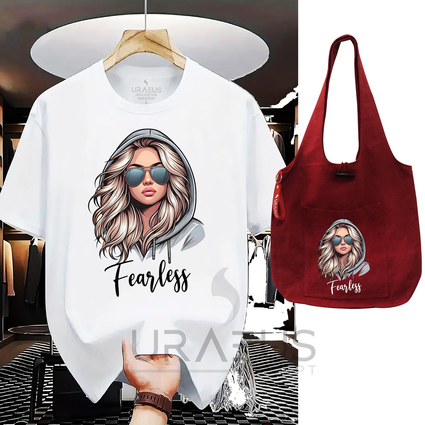 " Fearless Girl " Matchy Tee/Bag Bundle.