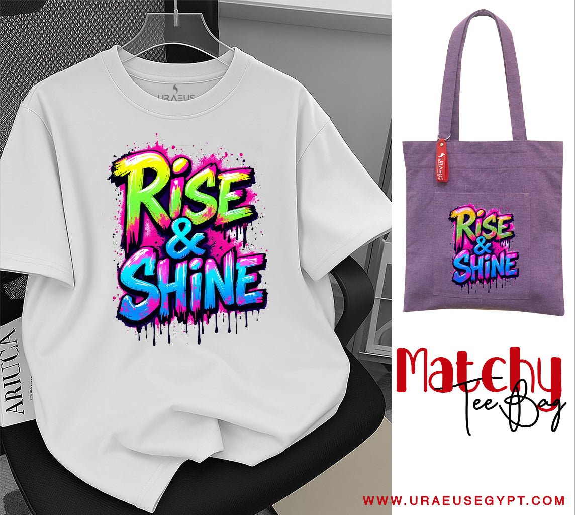 Rise & Shine Matchy Tee/Bag