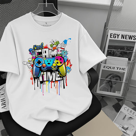 Gamers oversized 100% premium cotton Tee.