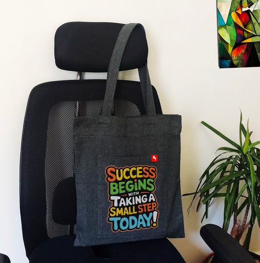 Success Begins - Printed Tote Bag