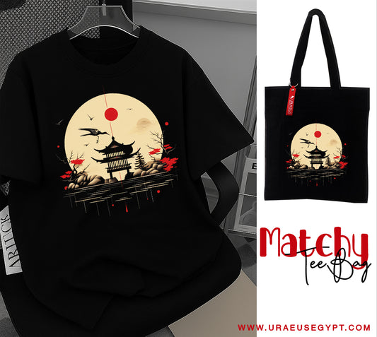 "Japanese house" Matchy Tee / Bag