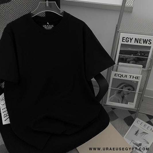 Classic black oversized 100% premium cotton Tee.