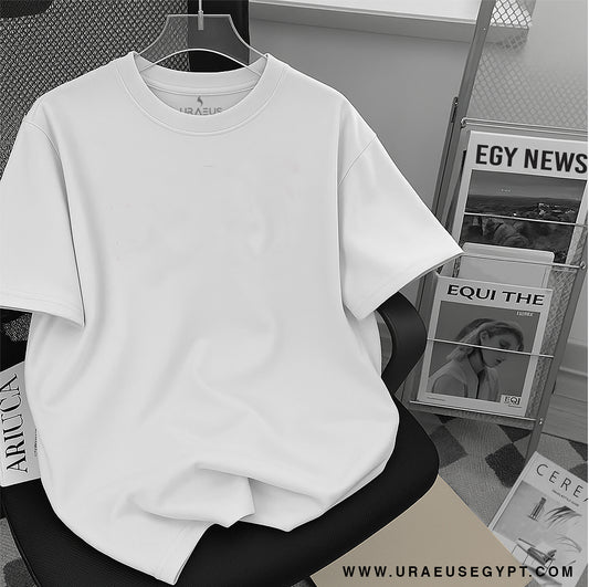 Classic white oversized 100% premium cotton Tee.