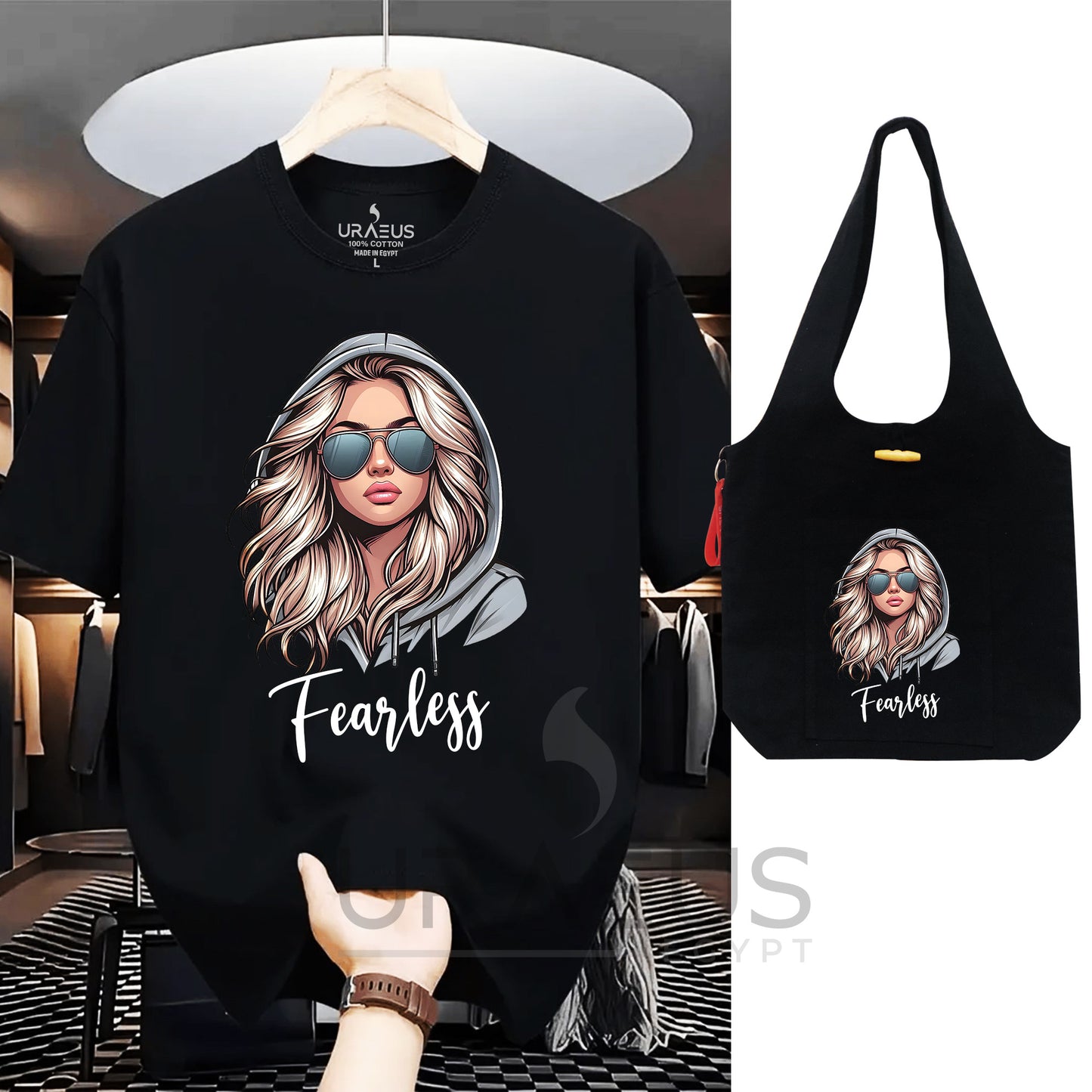 " Fearless Girl " Matchy Tee/Bag Bundle