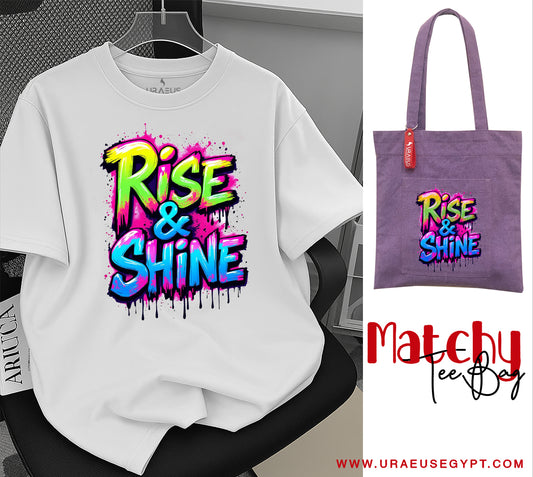 Rise & Shine Matchy Tee/Bag