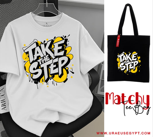"Take the step" Matchy Tee / BAg